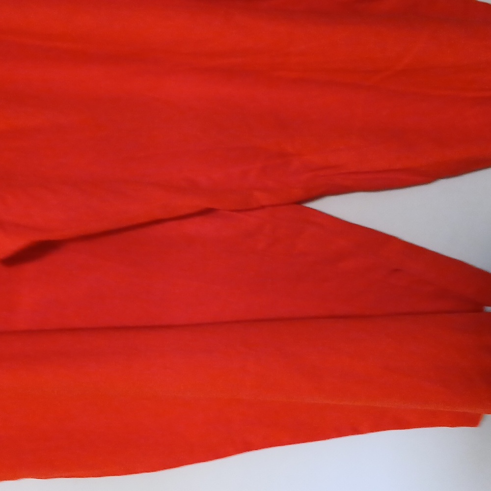DKNY Women's Vibrant Red Orange Wide Leg - Picture 2 of 5